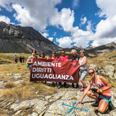 Attivisti di Adu nel vallone di Cime Bianche la scorsa estate