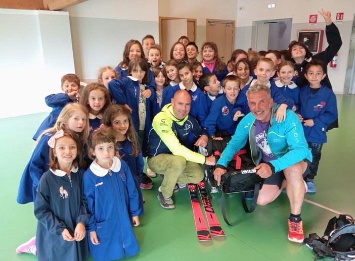 'Alpinisti InSuperAbili' con i bambini di Valtournenche