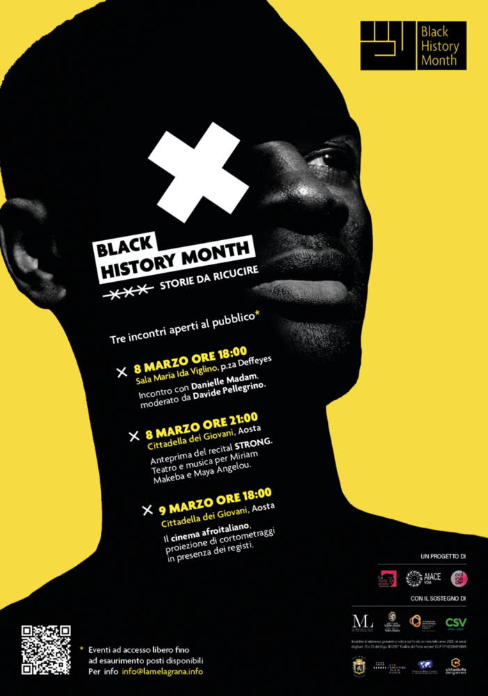 Arriva ad Aosta Black History Month - Storie da ricucire