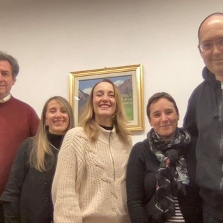 Da sn Fabio Courmoz, Maurizia Serventi, Paola Florio, Lucia Poli, Giovan Battista De Gattis