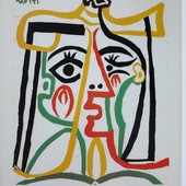 'Donna con cappello di paglia'; Picasso, 1962