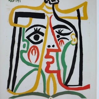 'Donna con cappello di paglia'; Picasso, 1962