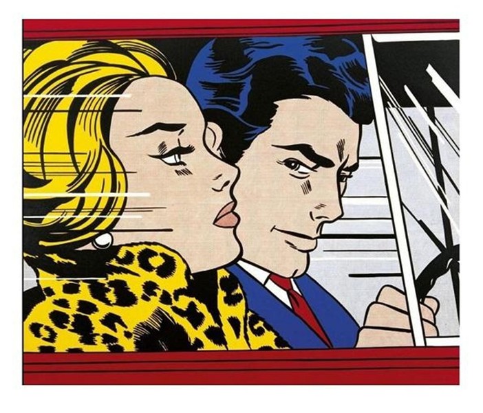 In the car-1963 Roy Lichtenstein (1923-1997)