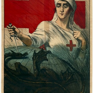 'Italiani aiutate la Croce Rossa nell’assistenza ai tubercolosi' (1917), Basilio Cascella