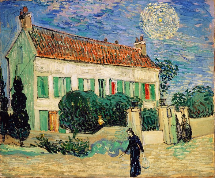 'La casa bianca di notte', 1890-Vincent van Gogh (1853-1890)