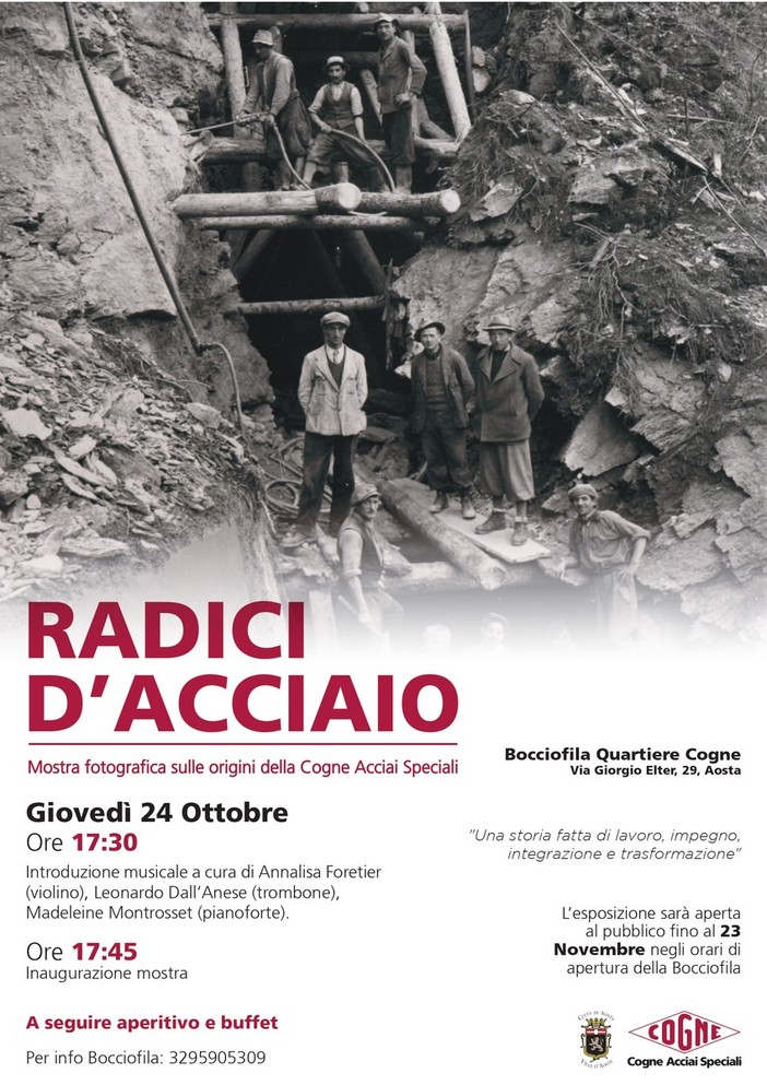 'Radici d’Acciaio', ecco la mostra fotografica sulle origini della Cogne Acciai Speciali