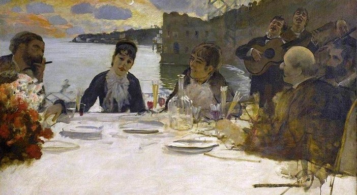 'Pranzo a Posillipo', 1879 - Giuseppe De Nittis (1846-1884)