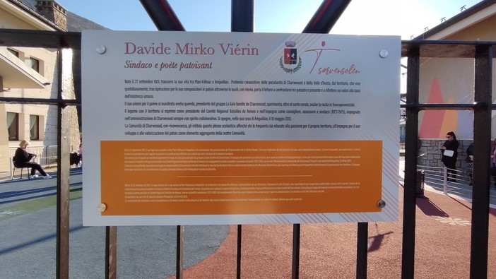 Charvensod, scuole di Plan-Félinaz intitolate a Davide Mirko Viérin