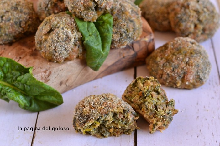 Polpette di spinaci e carne al forno 'à la façon' di Cinzia Raso