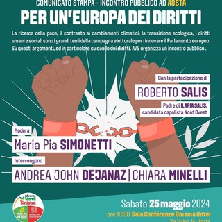 Elezioni europee, Roberto Salis ad Aosta con AVS 'per un'Europa dei diritti'