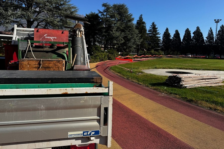 Aosta, al via il cantiere di riqualificazione della pista di atletica al Tesolin