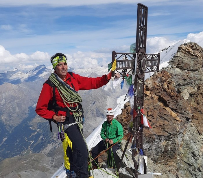 Andrea Galimberti e Sara Stefanelli in vetta al Cervino