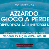 'Azzardo, un gioco a perdere'; incontro con gli esperti al Salone Ducale di Aosta