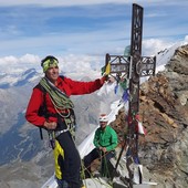 Andrea Galimberti e Sara Stefanelli in vetta al Cervino