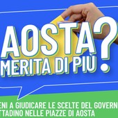 Cambiano date e orari di alcuni banchetti 'Aosta merita di più'