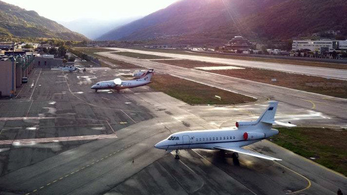 L'aeroporto Corrado Gex