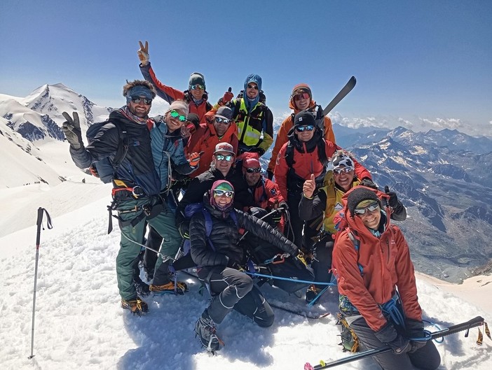 Gli 'Alpinisti InsuperAbili' in vetta al Breithorn