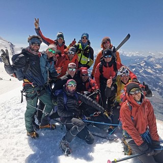 Gli 'Alpinisti InsuperAbili' in vetta al Breithorn