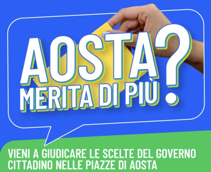 Cambiano date e orari di alcuni banchetti 'Aosta merita di più'