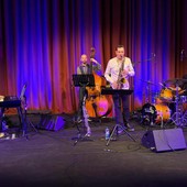 Un momento del concerto del Beppe Barbera Quartet (photo credit Mirco Gastaldo Brac)