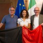 Da sn Giulio Grosjacques, Charlotte Bonin e Renzo Testolin