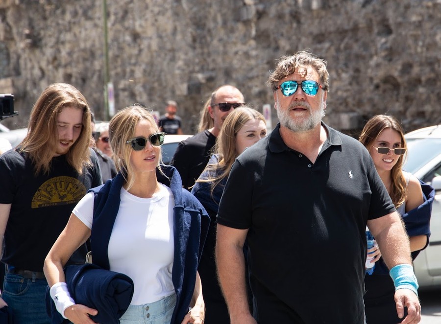Russell Crowe ad Aosta mercoledì scorso