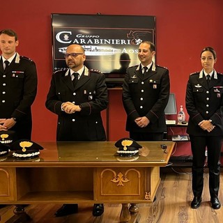 Da sn gli ufficiali Paolo Carraro, Giovanni Cuccurullo, Gianluca Carpinone e Chiara Ricciardi