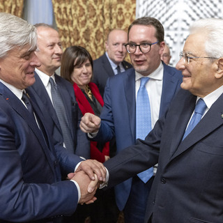 L'assessore regionale Luciano Caveri incontra il Presidente Mattarella (foto di archivio)l