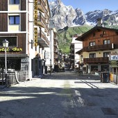 Così il centro di Breuil-Cervinia lunedì 8 luglio (credit Gianluca Gobbi)