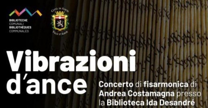 Aosta, in concerto Andrea Costamagna alla biblioteca di viale Europa