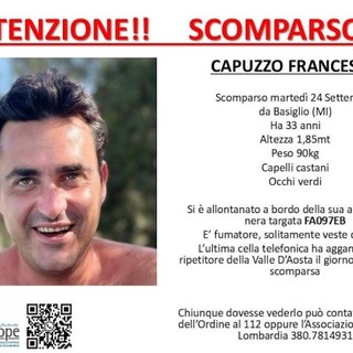 Ritrovata a Saint-Marcel l'auto di un giovane lombardo scomparso