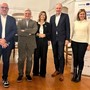 Da sn Massimo Sertori (Reg. Lombardia), Luciano Caveri, Valeria Cenacchi (Commissione europea), Christophe Darbellay (Cantone Vallese) e Martha Garber (Provincia autonoma di Bolzano)