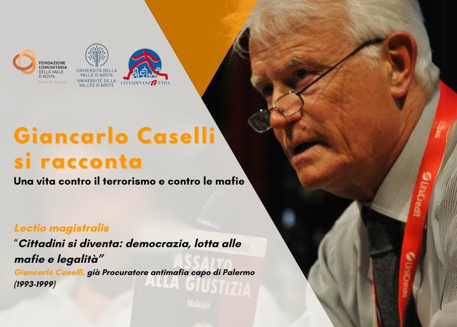 Giancarlo Caselli ad Aosta per 'raccontare' percorsi di legalità