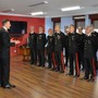 Un momento dell'incontro del Generale Andrea Paterna con i carabinieri del Comando di Aosta