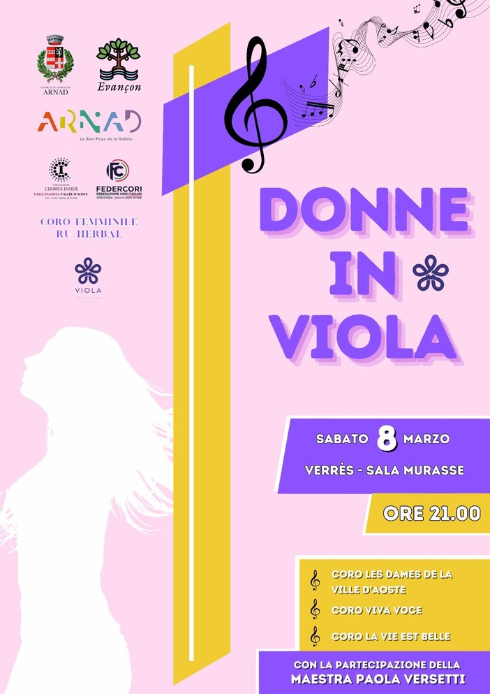 A Verres la terza edizione del concerto 'Donne in Viola'