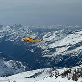 Recuperato lo scialpinista caduto in un crepaccio sul Monte Rosa