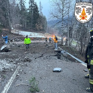 Frana sulla strada di La Thuile, al via i lavori di ripristino e messa in sicurezza