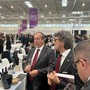 Stefano Gosatti (a sn), delegato Fisar Valle d'Aosta insieme a Roberto Donadini, presidente nazionale della Federazione italiana dei sommelier