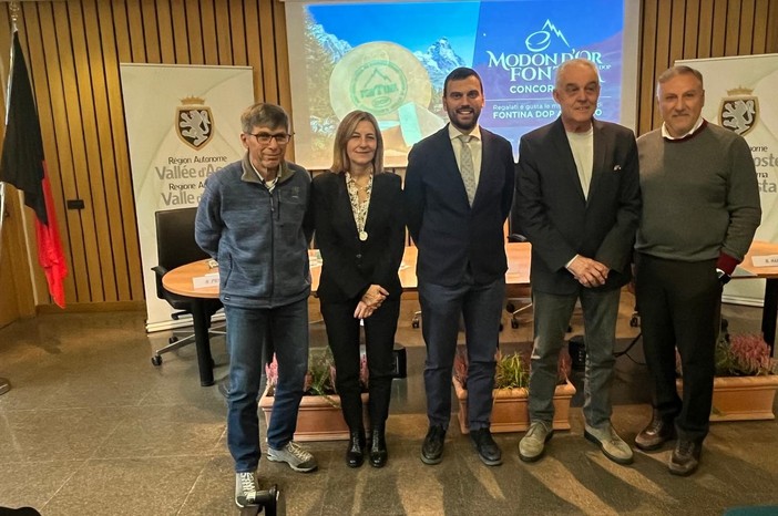 Da sn Sisto Persod, Maria Pia Invernizzi, Marco Carrel, Andrea Barmaz e Roberto Sapia