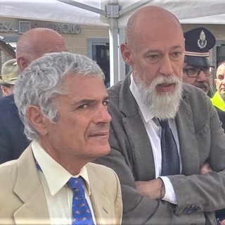 A sn il Presidente Eugenio Gramola insieme al pm Luca Ceccanti, designato facente funzione di procuratore capo ad Aosta