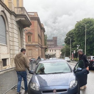 Militari della Guardia di finanza a Palazzo di Giustizia