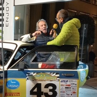 Cristiano Guasti nel marzo di quest'anno al Rally Storico 'Valli Aretine', l'ultimo al quale ha partecipato