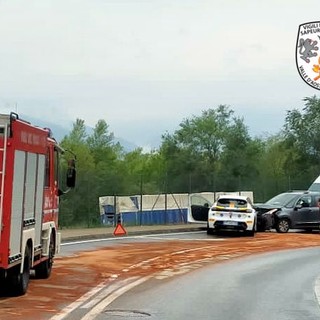 Aosta, un ferito nello scontro tra due auto e una è del rally