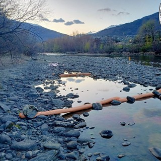 La Forestale cerca i responsabili dello sversamento di idrocarburi nella Dora a Pollein