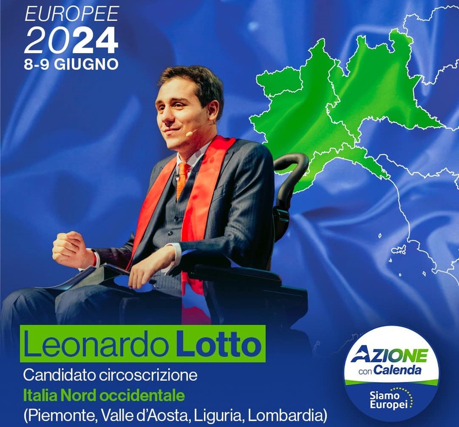 Carlo Calenda candida il 25enne aostano Leonardo Lotto alle elezioni europee