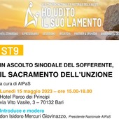 'Ho udito il suo lamento', la Pastorale della Salute in convegno a Bari