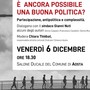 'E' ancora possibile una buona politica?', ad Aosta gli autori presentano il libro