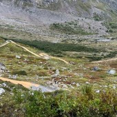 Dal Col de la Seigne al Lago Combal in bici