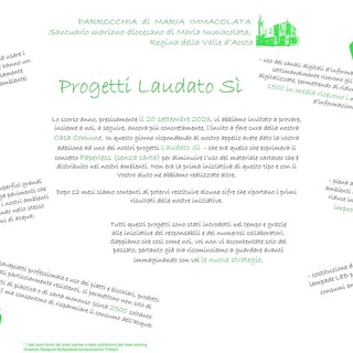 Progetto Laudato Si, la parrocchia di Maria Immacolata di Aosta guarda al futuro sostenibile