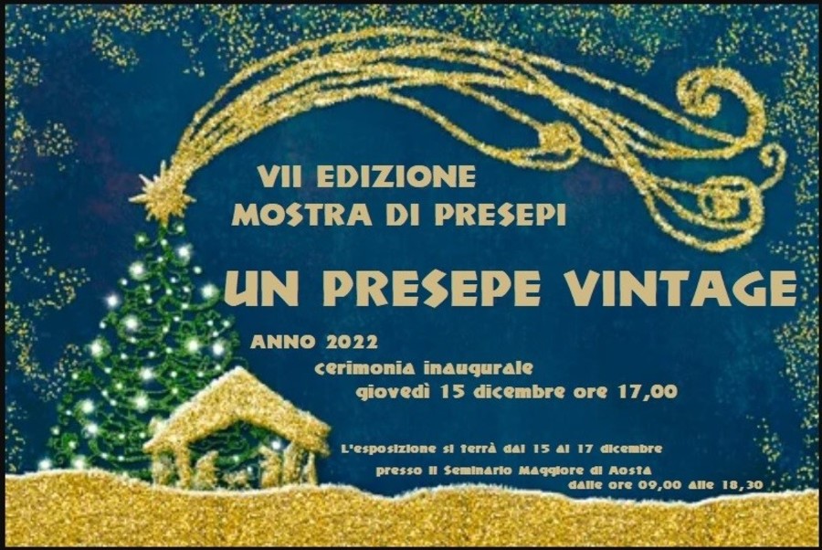 Ad Aosta la mostra 'Un presepe vintage' realizzata dagli studenti